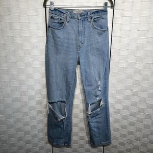 Abercrombie & Fitch Womens The Ankle Straight Ultra High Rise Jeans Size 26 2R